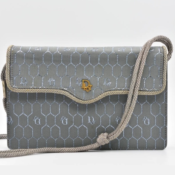 Dior Handbags - FLASH SALE🦄 Dior 1990s Monogram Flap Crossbody Bag w/Rope Twist Strap